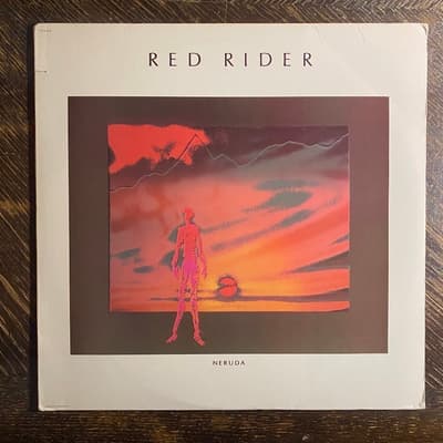 Tumnagel för auktion "RED RIDER - Neruda 1983. US Press! Originalinner! AOR. Prog-rock. LP"