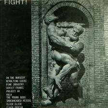 Tumnagel för auktion "Fight! - V/a, LP 1987 UK In the Nursery, Click Click, Hula, Soviet France EBM"