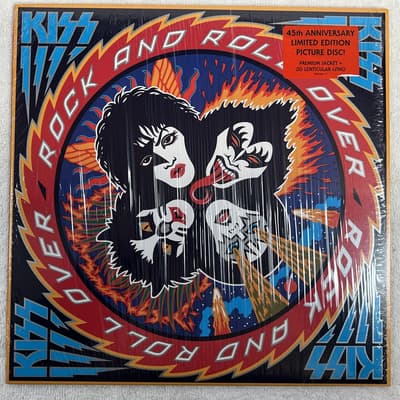 Tumnagel för auktion "KISS Rock And Roll Over LP 2022 US *** RARE PICTURE DISC ***"
