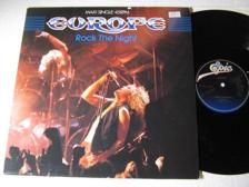 Tumnagel för auktion "Europe. Rock the Night. 1985 Epic Sweden 12" Maxi."