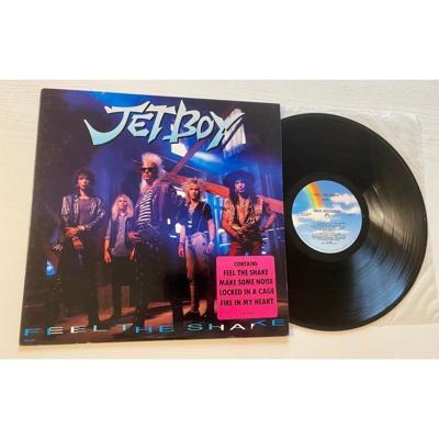 Tumnagel för auktion "Jetboy (Sam Yaffa / Hanoi Rocks) Feel The Shake LP Rare (Promo) USA 1988 !!"