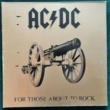 Tumnagel för auktion "AC/DC - For Those About To Rock We Salute You - Svensk press"