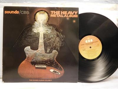 Tumnagel för auktion "SOUNDS / CBS - THE HEAVY METAL ALBUM - V/A - 4"