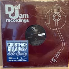 Tumnagel för auktion "Ghostface Killah & Pete Rock- Be Easy 12” US Def Jam 2005"