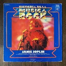 Tumnagel för auktion "Janis Joplin - Historia de la Musica Rock LP"