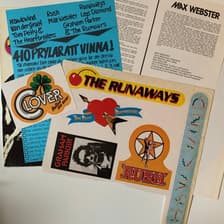 Tumnagel för auktion "Rush / Max Webster - Rock On, Inkl alla inners + stickers! NM/EX"