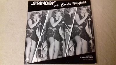 Tumnagel för auktion "STANDBY with CAROLA HÄGGKVIST - LP Röd vinyl - ROSA HONUNG RECORDS - 1983"