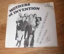 Tumnagel för auktion "Rare MOTHERS OF INVENTION Why don´t you do me right/Big leg Emma - svensk press"