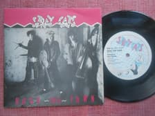 Tumnagel för auktion "7" Stray Cats - Rock This Town / You Can't Hurry Love PS NL"