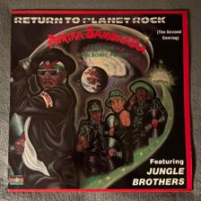 Tumnagel för auktion "Afrika Bambaataa & Jungle Brothers - Return to Planet Rock, Vinyl 12""