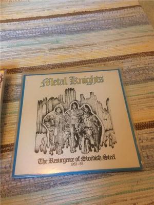 Tumnagel för auktion "V/A Metal Knights LP "The Resurgence Of Swedish Steel 1983-85""