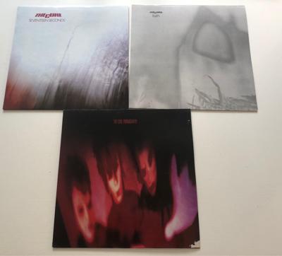 Tumnagel för auktion "The Cure - Seventeen Seconds, Faith, Pornography - Vinyl"