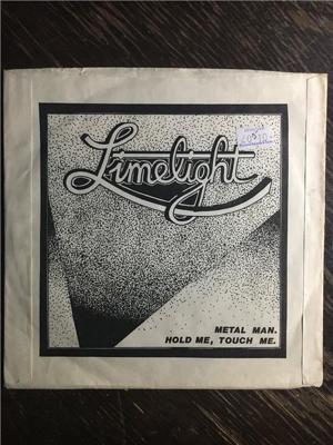 Tumnagel för auktion "LIMELIGHT - Metal Man. 1980. UK Future Earth Records. RARE!  DIY. NWOBHM. PS-7"