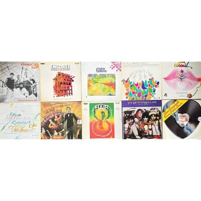 Tumnagel för auktion "Samling av Vinylskivor - Claude Denjean - Glen Campbell - The Beatles"