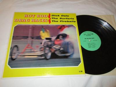 Tumnagel för auktion "HOT ROD-DRAG RACES US LP DICK DALE,THE SURFARIS,THE FIREBALLS"
