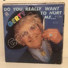 Tumnagel för auktion "Gerty - Do You Really Want to Hurt Me 12” 1985 (Tysk press) Culture Club"