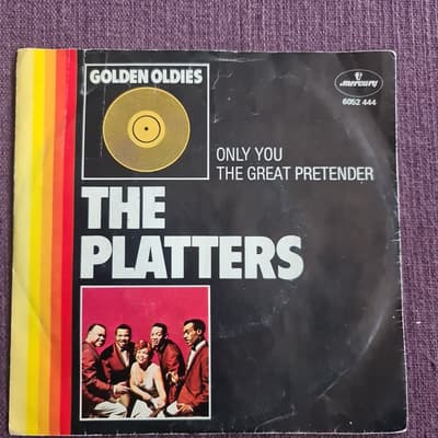 Tumnagel för auktion "The Platters, Vinyl singel"