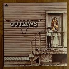 Tumnagel för auktion "Outlaws - S/T (LP, southern rock, gatefold, fint ex!)"