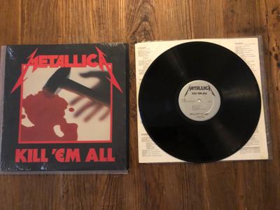 Tumnagel för auktion "Metallica - Kill em all LP Megaforce US RARE!"
