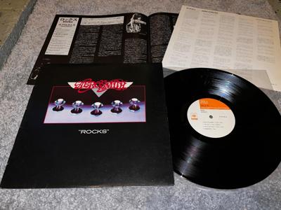Tumnagel för auktion "AEROSMITH ROCKS JAPAN LP LYRICS RARE "