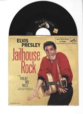 Tumnagel för auktion "Si. Elvis Presley Jailhouse Rock o Treat Me Nice USA-press RCA 47-7035"