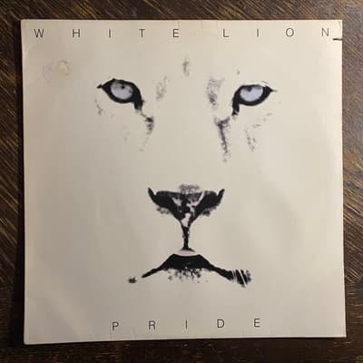 Tumnagel för auktion "WHITE LION - Pride 1987. US Original! AOR. US METAL. LP"