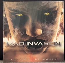 Tumnagel för auktion "Mad Invasion – Edge Of The World RARE Hard Rock LP 2022 Still Sealed Gul Vinyl"