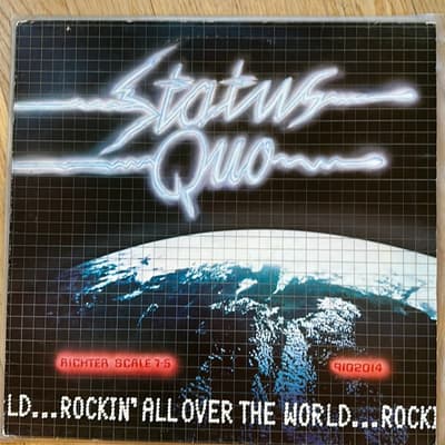 Tumnagel för auktion "STATUS QUO – Rockin' All Over The World - LP - ger -77 - 6360 156 - pop rock"