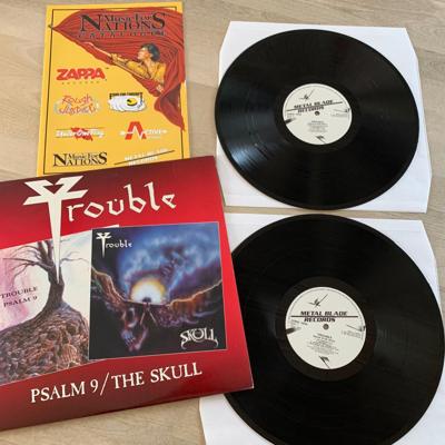 Tumnagel för auktion "Trouble - Psalm 9 / The Skull - ZORRO 19 DM - 1991 UK 2LP"