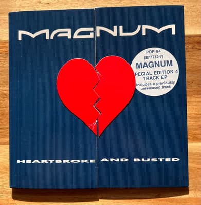 Tumnagel för auktion "Magnum Heartbroke And Busted Vinyl 7 singel Limited Edition"