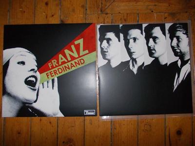 Tumnagel för auktion "Franz Ferdinand LP; Indie Low-FI DIY punk, Domino rec 1st UK pressing"