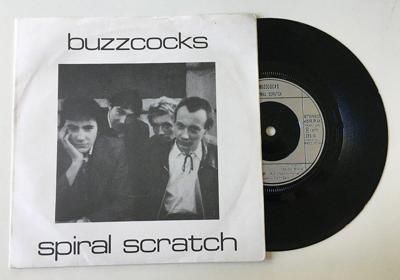 Tumnagel för auktion "Buzzcocks ”Spiral Scratch” 1977 Debuten DIY Original 1sta press RARE"
