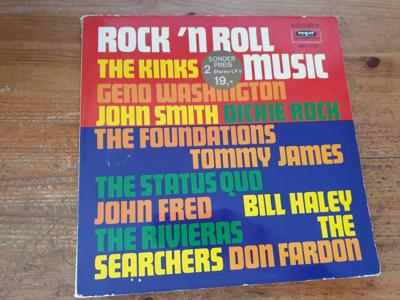 Tumnagel för auktion "V. A. - Dbl-LP - Rock ´n Roll Music (Kinks, Status Quo m fl) färjad vinyl"