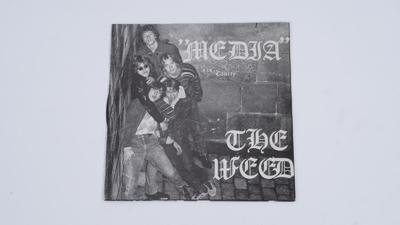 Tumnagel för auktion "The Weed Media Cancer Vinyl 7" Punk Hard Rock 1982 "