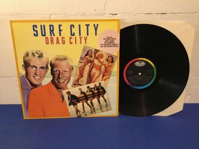 Tumnagel för auktion "Various - Surf City Drag City UK Orig-86 TOPPEX !!!!!"