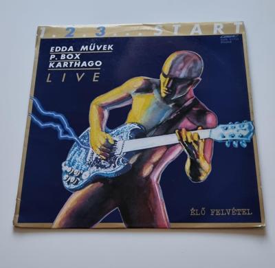 Tumnagel för auktion "V/A (Hun) 1.2.3...Start Edda Müvek/Pandora's Box/Karthago Live LP 1982 Hard Rock"