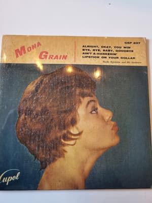Tumnagel för auktion "Mona Grain Ep 1959 (Sweden) Alright, Okay, you win +3"