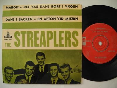 Tumnagel för auktion "STREAPLERS Margit / Det var dans bort i vägen + 2 EP 45 7" 1962 VG+/EX- Debut EP"