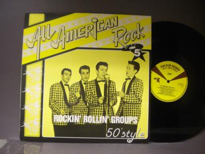 Tumnagel för auktion "ALL AMERICAN ROCK - 5 - ROCKIN´ ROLLIN´ GROUPS - 50´STYLE - V/A"