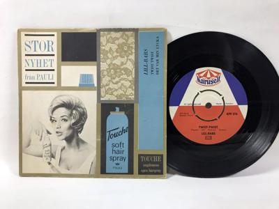 Tumnagel för auktion "LILL-BABS - Twist Twist / Det Var Min Lycka - 7" singel 1962 - ovanlig singel!"