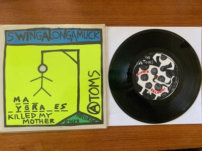Tumnagel för auktion "THE ATOMS Swingalongamuck 7" // 1979 UK Orig DIY Punk "