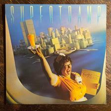 Tumnagel för auktion "SUPERTRAMP - Breakfast In America 1979. Toppskick! Originalinner! Prog-rock LP"