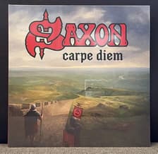 Tumnagel för auktion "Saxon Carpe Diem RARE Heavy Metal Hard Rock LP 2022 Still Sealed Black Splatter"