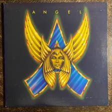 Tumnagel för auktion "ANGEL - Same 1975. US Press! Originalinner! Blå Bogart. KISS. Prog-Rock. LP"