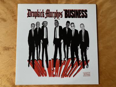 Tumnagel för auktion "Dropkick Murphys/The Business–Mob Mentality, vinyl white"