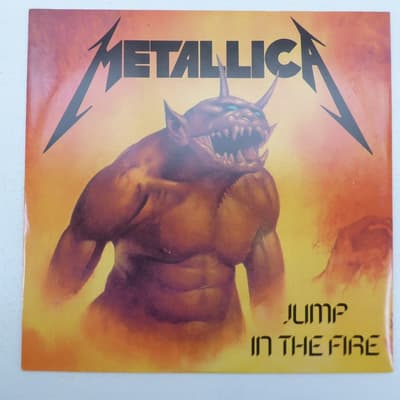 Tumnagel för auktion "LP-Skiva - Metallica - Jump In The Fire - Maxi Single - France - 1983"