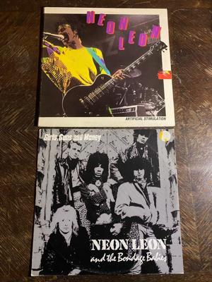Tumnagel för auktion "NEON LEON - Album + Maxi 1983-84. GARAGE. PUNK. Glamrock. DIY"