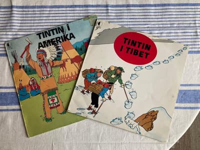 Tumnagel för auktion "TINTIN x2: i Tibet & i Amerika"