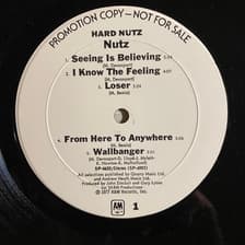 Tumnagel för auktion "NUTZ - Hard Nutz 1977. Rare White Label Promo US Press! Prog-Rock. LP"