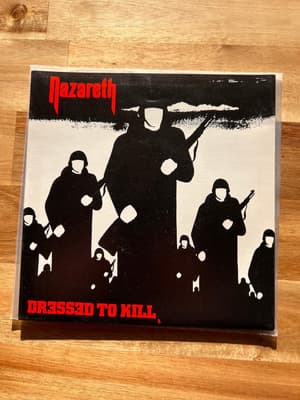 Tumnagel för auktion "Nazareth Dressed To Kill Vinyl 7 singel"
